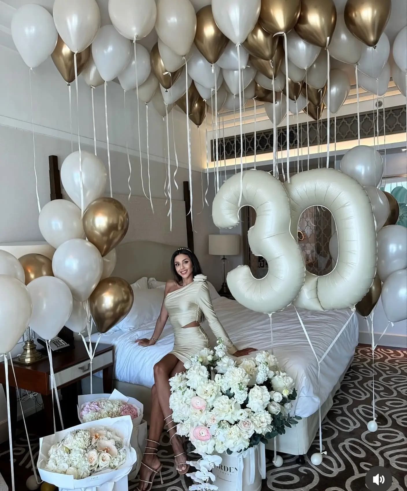 Elegant Birthday Backdrop Setup in Dubai