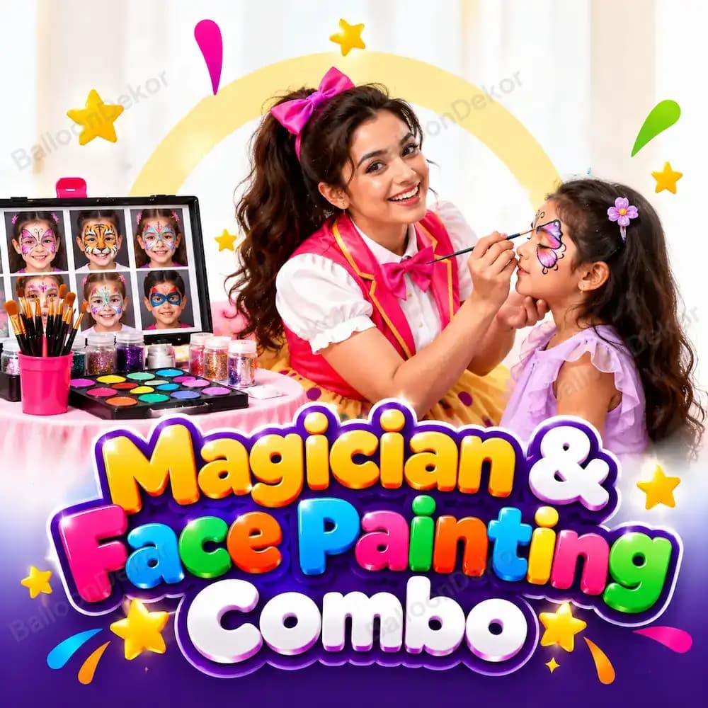 Birthday Special Magician & Face Painting Combo