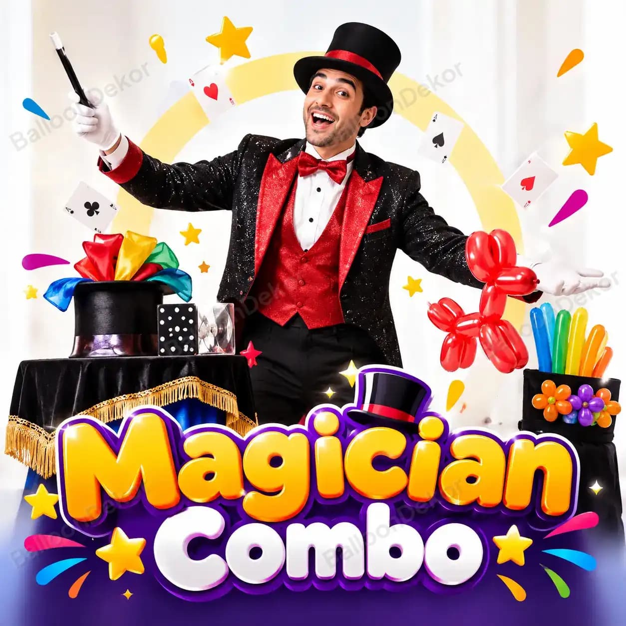 Magician Combo for Kids Birthday Celebration